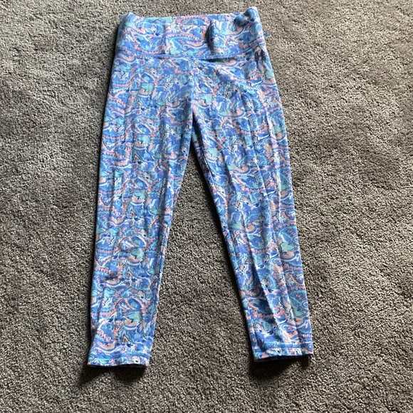 Victoria's Secret Pants - Victoria’s Secret Blue Multicolor Paisley Crop Leggings Activewear SIZE XS